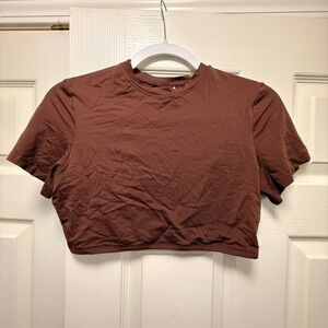 Brown Crop Top